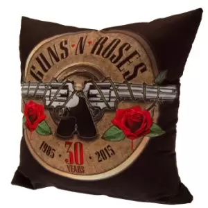 Guns N Roses Filled Cushion (One Size) (Black/Brown/Red)