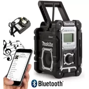 DMR108B Job Site Radio Black Bluetooth + USB Charger - 7.2 - 18v Lithium - Makita