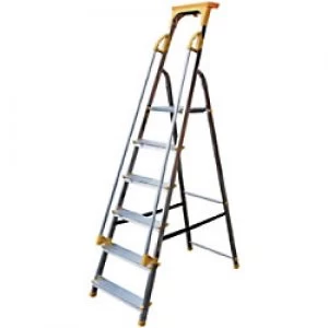 Platform Steps Aluminium 150kg 6 Steps 1910 x 480 x 110 mm