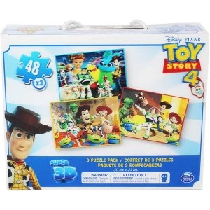 Toy Story 4 - 3 Puzzle PackSuper Super 3D (48pcs x 3)