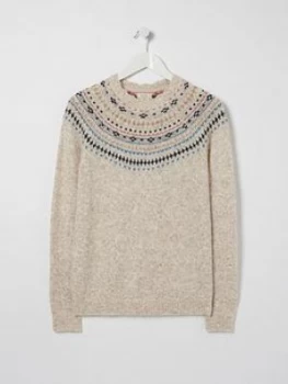 Fatface Fairisle Jumper - Ivory