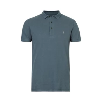 AllSaints Reform Polo Top - Blue