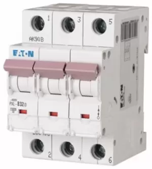 Eaton xPole 32A MCB Mini Circuit Breaker3P Curve D, Breaking Capacity 10 kA