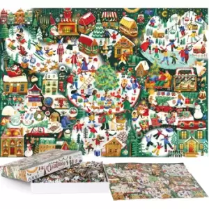 Bopster Christmas Illustrated Jigsaw Puzzle 1000 Pcs