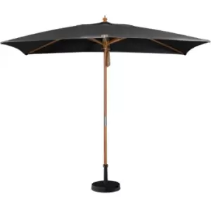 Harbour Lifestyle Styx 3M X 2M Deluxe Wooden Parasol - Grey