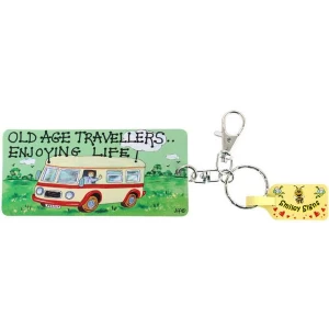 Pack of 6 Old Age Travellers Key Rings