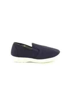 Twin Gusset Slip On Casual Textile Shoes