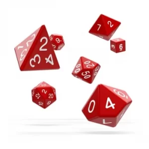 Oakie Doakie Dice RPG Set (Solid Red)