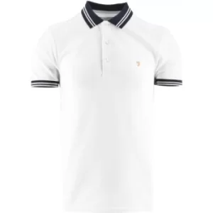 Farah White Stanton Polo Shirt