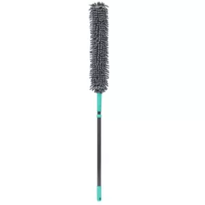 JVL Flexible Chenille Head Duster with Extendable Handle Grey/Turquoise