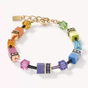 Coeur De Lion Classic GEOCUBE Bracelet Gold Rainbow