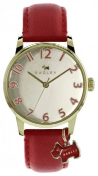 Radley Ladies Red Leather Strap Watch