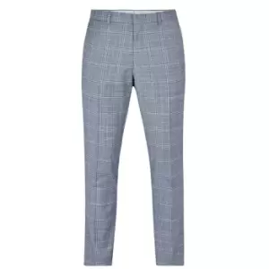 Ted Baker Checked Trousers - Blue