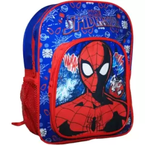 Childrens/Kids Deluxe Backpack (One Size) (Navy/Red) - Spider-man