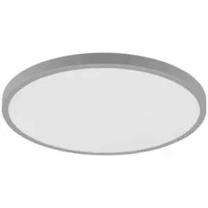 Loops - Wall / Ceiling Light Silver 400mm Round Surface Mounted 25W LED 4000K