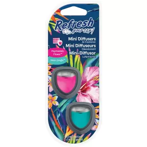 Psychic Flower/Neon Jungle (Pack Of 12) Refresh Mini Diffuser