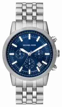 Michael Kors MK8952 Mens Hutton Stainless Steel Blue Watch