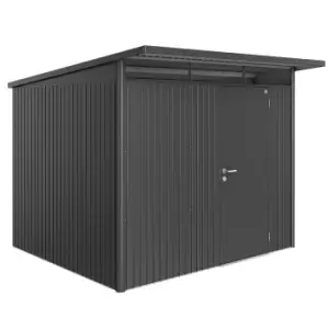 Biohort AvantGarde Metal Shed A6 Standard door 8' 5'' x 8' 5'' - Dark Grey