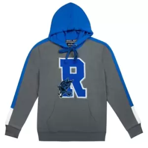 Harry Potter Unisex Ravenclaw R Patch Hoodie (M) (Grey/Blue)