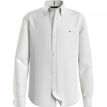 Tommy Hilfiger Boys Stretch Oxford Shirt L/S - White YBR