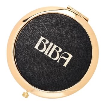 Biba Compact Mirror - Black Logo