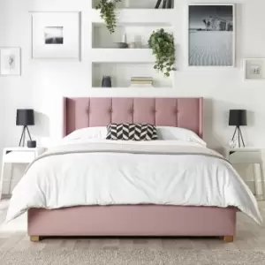 CL Utopia Velvet Kingsize Ottoman Bedframe - Blush