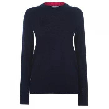 Linea Merino Crew Neck Jumper - Navy