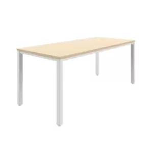 Fraction Infinity 180 X 80 Meeting Table - Maple With White Legs