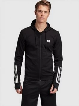 Adidas Designed 2 Move Motion Full Zip Hoodie - Black