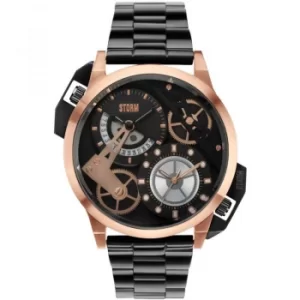 Mens Storm Dualon Rose Gold Watch