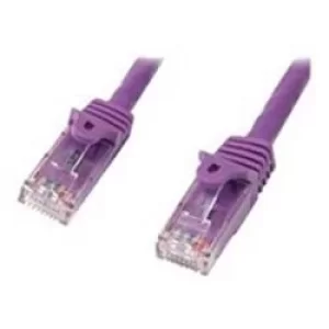 StarTech Cat5e Ethernet Patch Cable with Snagless RJ45 Connectors 7m Purple