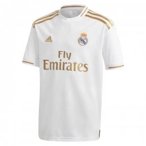 adidas Real Madrid Home Shirt 2019 2020 Junior - White