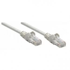 Intellinet Network Patch Cable Cat6 10m Grey Copper U/UTP PVC RJ45 Gold Plated Contacts Snagless Booted Polybag