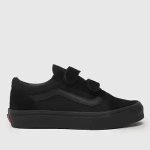 Vans Black old skool v Junior Trainers