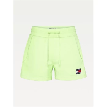 Tommy Jeans Tommy Badge Sweatshorts - FADED LIME LT3