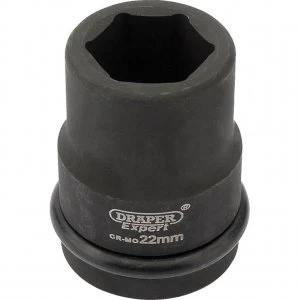 Draper Expert 3/4" Drive Hexagon Impact Socket Metric 3/4" 22mm