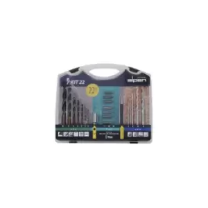 Alpen 22 Piece HSS & Masonry Drill Set