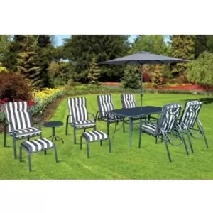 Windsor Premium 11 PC Padded Outdoor Dining Set