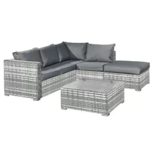 Oseasons Aruba Rattan 5 Seat Corner Set In Dove Grey