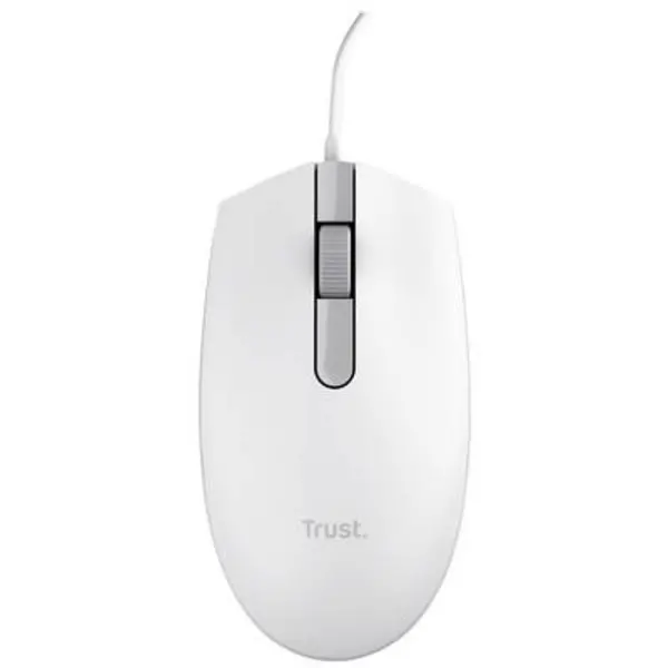 Trust TM-101W Mouse USB Optical White 3 Buttons 1200 dpi Built-in scroll wheel