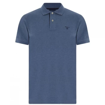 Gant Short Sleeved Polo Mens - Denim 906