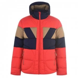 Jack Wolfskin Colour Block Puffer Jacket - Peak Red