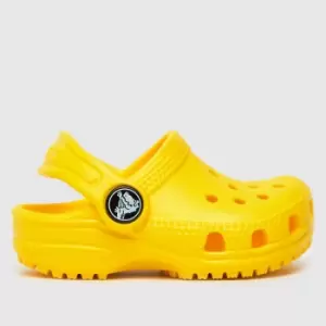 Crocs Yellow Classic Clog Toddler Sandals