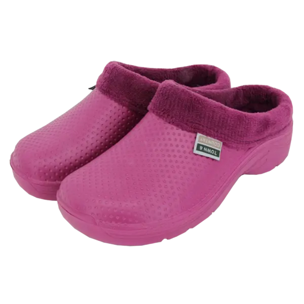 Town & Country Fleecy Cloggies (Raspberry) Size 6