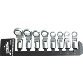 13-24MM Flexi Ring End Socket Set 1/2' S/D 8PC - Kennedy