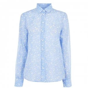 Gant Print Chiffon Shirt - Pale Blue 420