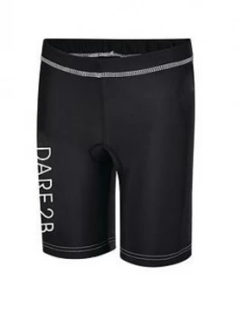 Dare 2b Gradual Unisex Cycling Shorts - Black, Size 5-6 Years