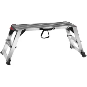 Folding Work Platform, 660 lbs Load Capacity, Aluminum Drywall Stool Ladder, Heavy Duty Work Bench w/ Non-Slip Feet, Ideal for Washing Vehicles,