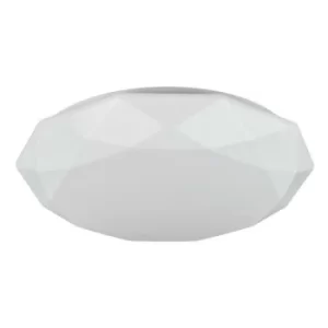 Crystallize Integrated LED Flush Ceiling Lamp White