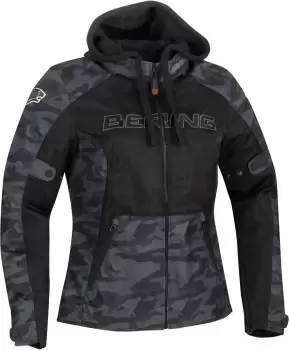 Bering Spirit Ladies Motorcycle Textile Jacket, black-multicolored, Size 36 for Women, black-multicolored, Size 36 for Women